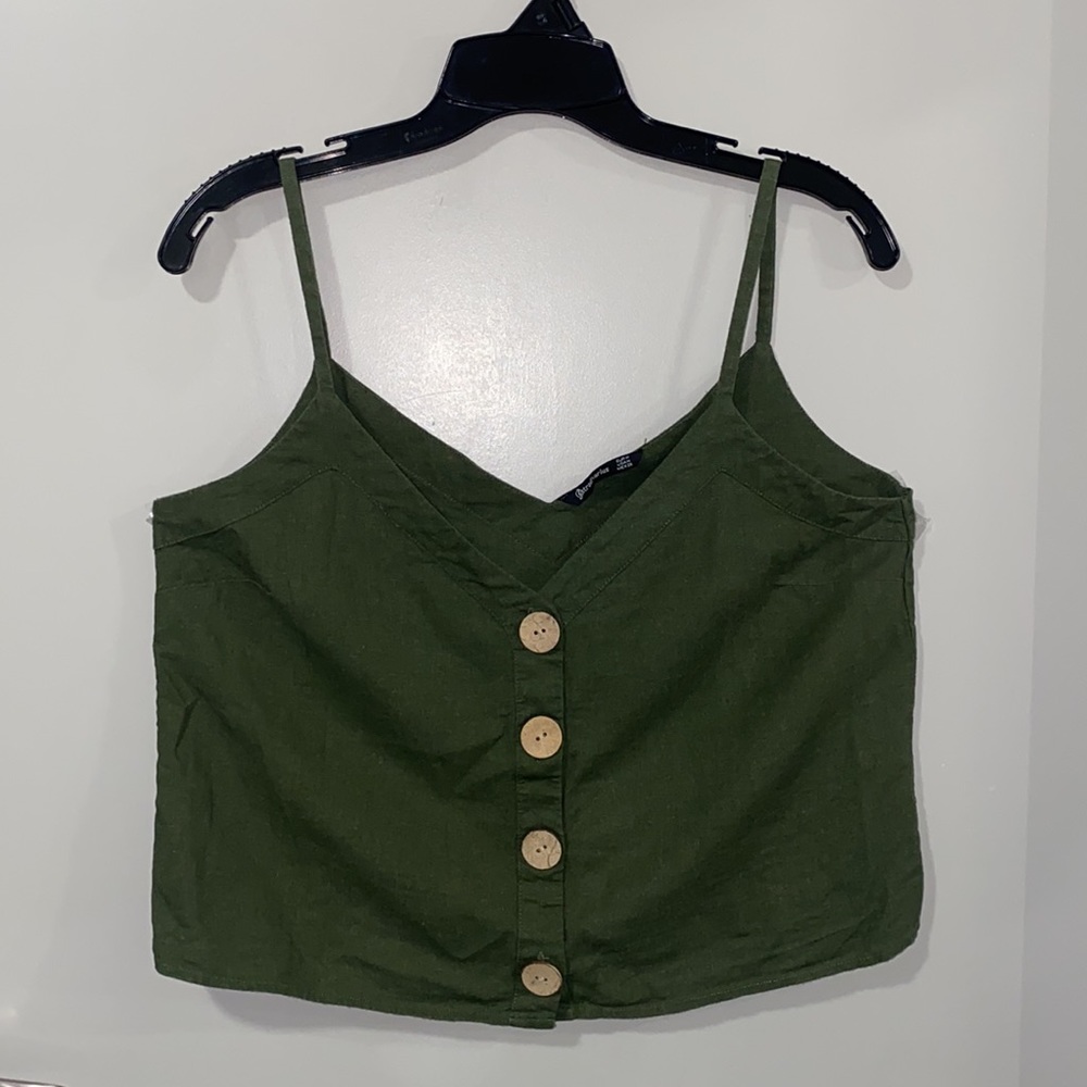 Top with buttons, v neck
